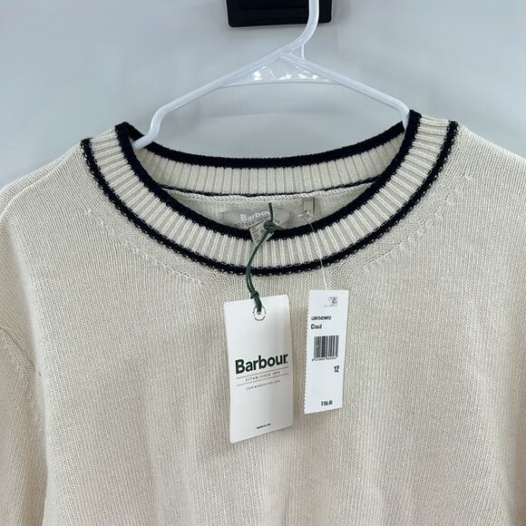 Barbour Women's Rochelle Knitted Jumper - Cloud - 12 - New with tags - Picture 2 of 7